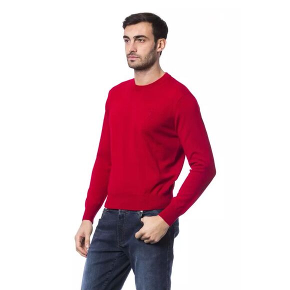 Billionaire Italian Couture Red Merino Wool Men's Sweater - Picture 2 of 5